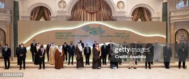 Qatari Emir Sheikh Tamim bin Hamad al-Thani , Crown Prince of Saudi Arabia, Mohammed bin Salman , Prime Minister of Greece, Kyriakos Mitsotakis ,...