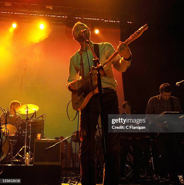 Danger Mouse and James Mercer of Broken Bells perform at The Fox Theatre on October 5, 2010 in Oakland, California.