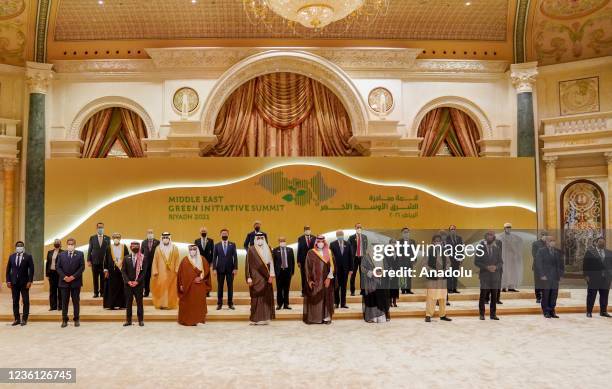 Qatari Emir Sheikh Tamim bin Hamad al-Thani , Crown Prince of Saudi Arabia, Mohammed bin Salman , Prime Minister of Greece, Kyriakos Mitsotakis ,...