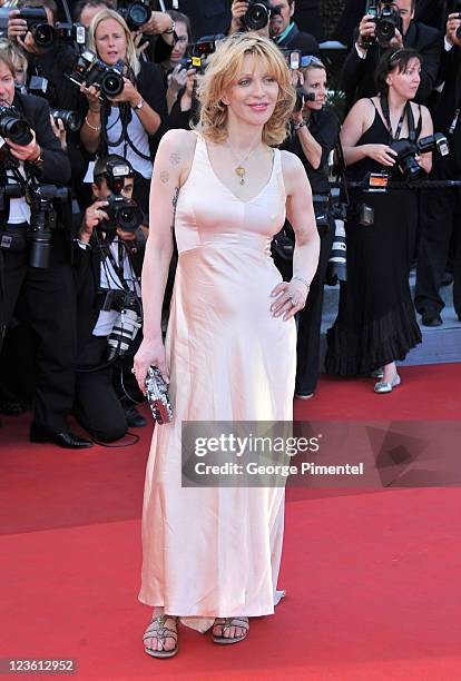 Courtney Love attends the "This Must Be The Place" Premiere during the 64th Cannes Film Festival at the Palais des Festivals on May 20, 2011 in...