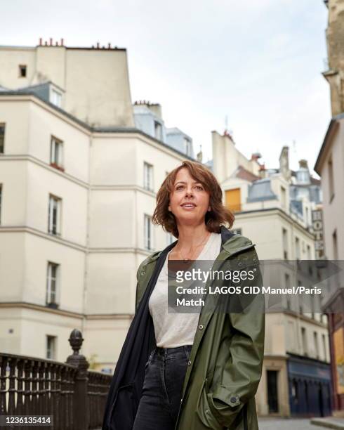 Actor Valerie Bonneton is photographed for Paris Match on September 20, 2021 in Paris, France.