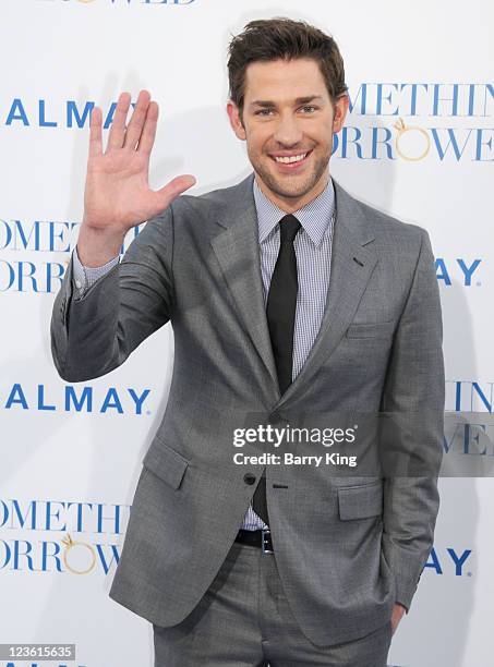 Actor John Krasinski arrives at the Los Angeles Premiere "Something Borrowed" at Grauman's Chinese Theatre on May 3, 2011 in Hollywood, California.