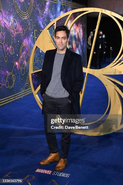 Alex Hassell attends the UK Gala Screening of "The Eternals" at the BFI IMAX Waterloo on October 27, 2021 in London, England.