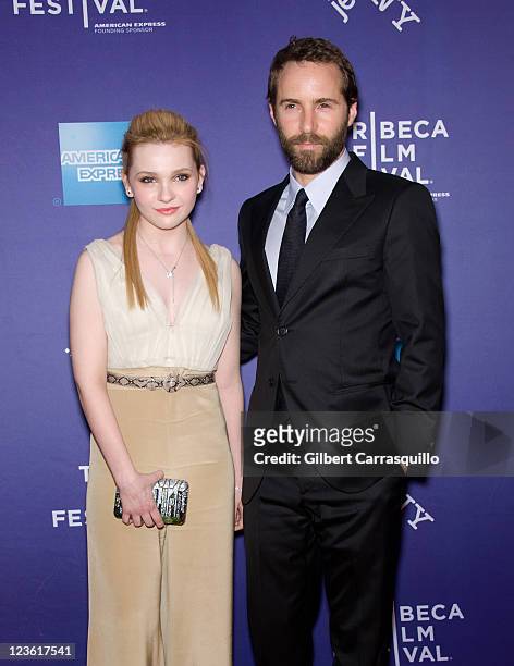 Actors Abigail Breslin and Alessandro Nivola attend the premiere of "Janie Jones" during the 10th Tribeca Film Festival at SVA Theater on April 29,...