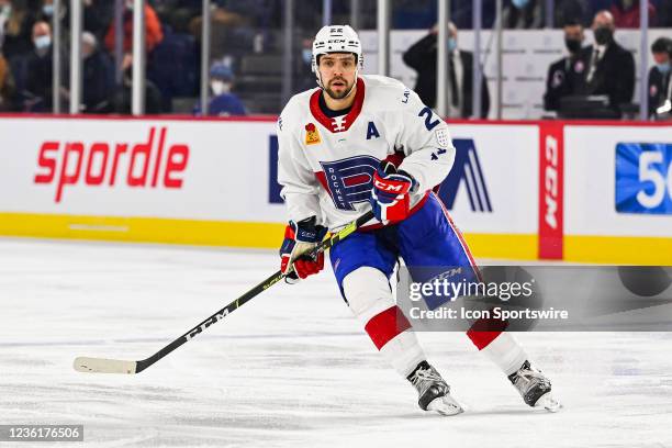 Look on Laval Rocket center Alex Belzile during the Toronto Marlies versus the Laval Rocket game on October 27 at Place Bell in Laval, QC