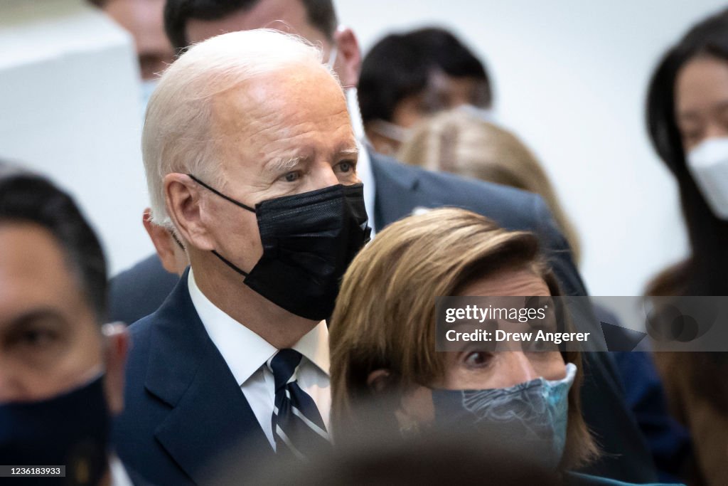 House Democrats Meet Behind Closed Doors To Discuss Legislation With Pres. Biden