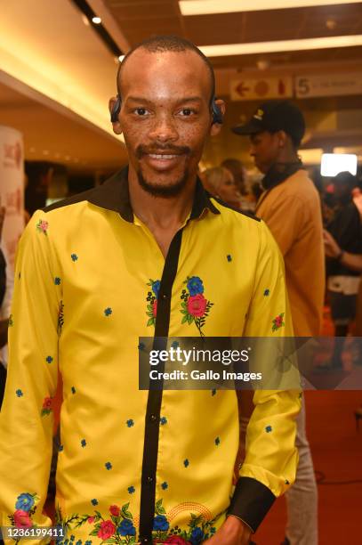 Nota Baloyi at the First Annual South African Amapiano Music Awards on October 23, 2021 in Sandton, South Africa. The award ceremony celebrates acts...