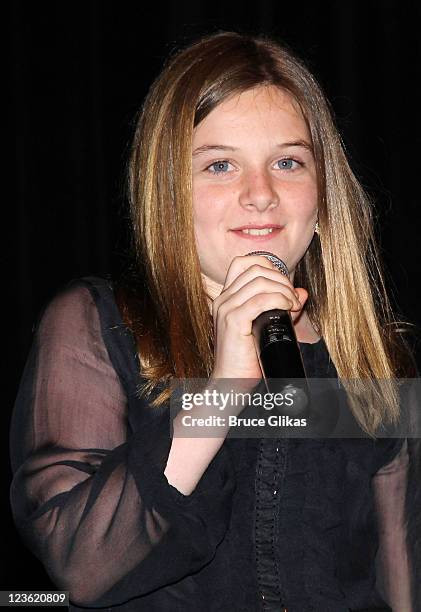 Jamison Bess Belushi performs at The Opening Night After Party for "Born Yesterday" on Broadway at The Edison Ballroom on April 24, 2011 in New York...