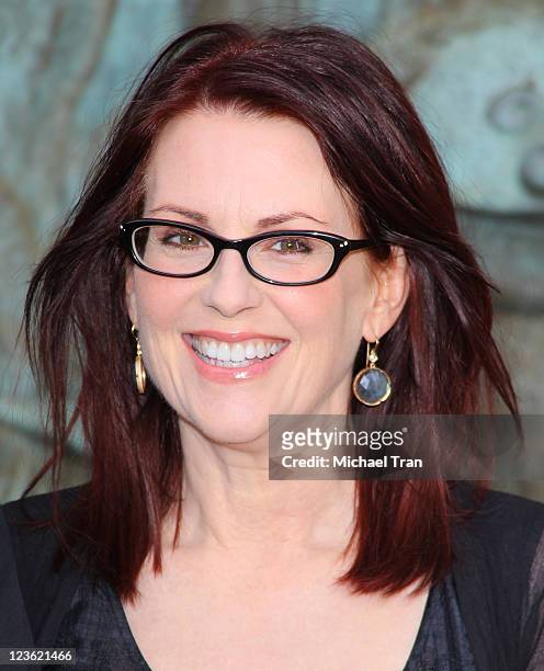 Megan Mullally arrives at the "Parks & Recreation" EMMY screening held at Leonard H. Goldenson Theatre on May 23, 2011 in North Hollywood, California.