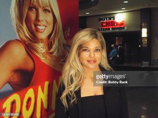 Donna D'errico attends Chiller Theatre Expo 30th Anniversary Fall 2021 at Hilton Parsippany on October 29, 2021 in Parsippany, New Jersey.
