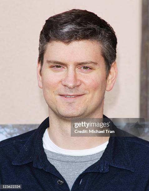 Michael Schur arrives at the "Parks & Recreation" EMMY screening held at Leonard H. Goldenson Theatre on May 23, 2011 in North Hollywood, California.