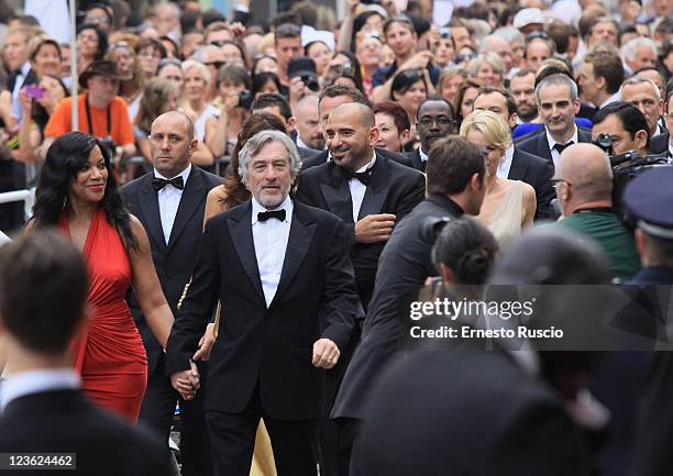 Robert De Niro attends the 'Les Bien-Aimes' premiere at the Palais des Festivals during the 64th Cannes Film Festival on May 22, 2011 in Cannes,...
