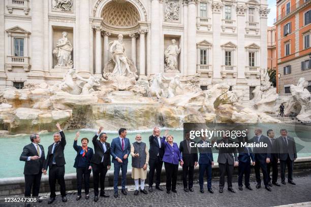 Singapore's Prime Minister Lee Hsien Loong, International Monetary Fund Managing director, Kristalina Georgieva, Director General, World Health...