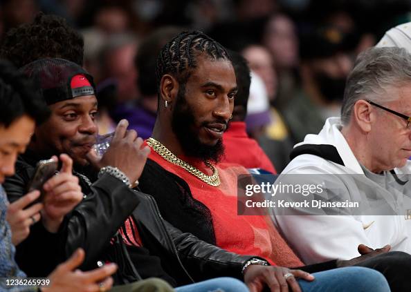 Shumpert Rockets Former Brooklyn Nets player Iman Shumpert attends the game between ...
