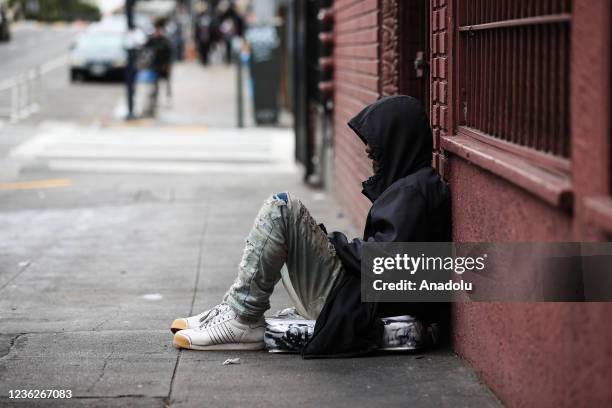 Homeless people are seen on streets of the Tenderloin district in San Francisco, California, United States on October 30, 2021. Last week on Tuesday,...