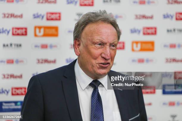 Middlesbrough Manager Neil Warnock during the Sky Bet Championship match between Middlesbrough and Birmingham City at the Riverside Stadium,...
