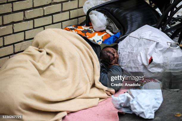 Homeless people are seen on streets of the Tenderloin district in San Francisco, California, United States on October 30, 2021. Last week on Tuesday,...