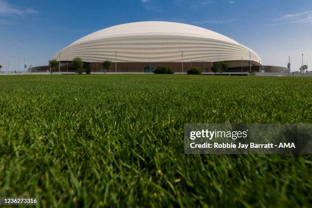 An exterior general view of Al-Janoub Stadium formerly known as Al-Wakrah Stadium a host venue for the Qatar 2022 FIFA World Cup. It was designed by...