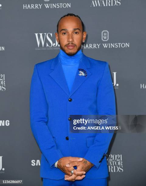 British racing driver Lewis Hamilton attends the WSJ Magazine 2021 Innovator Awards at MoMA on November 1, 2021 in New York City.