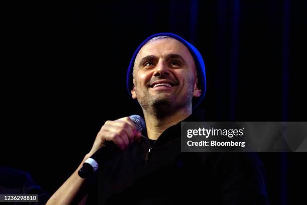 Gary Vaynerchuk, chief executive officer of VaynerMedia, speaks during the Annual Non-Fungible Token Event in New York, U.S., on Tuesday, Nov. 2,...