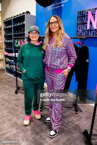 German TV host and designer Natascha Ochsenknecht and her mother Baerbel Wierichs attend the Natascha Ochesenknecht N.O store opening on November 2,...