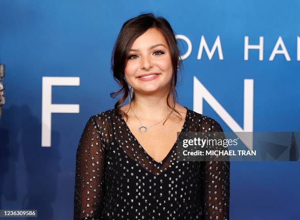 Actress Cassady McClincy arrives to the premiere of 'Finch' in West Hollywood, California on November 2, 2021.