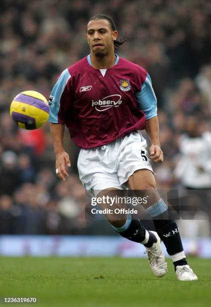 Premiership Football, Fulham v West Ham United, Anton Ferdinand of West Ham.