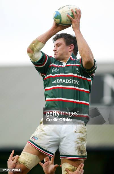 Heineken Cup Rugby, Leicester Tigers v Clermont-Auvergne, Martin Corry of Leicester.
