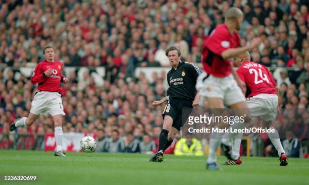 April 2003 Manchester, UEFA Champions League, Manchester United v Real Madrid, Steve McManaman of Madrid.