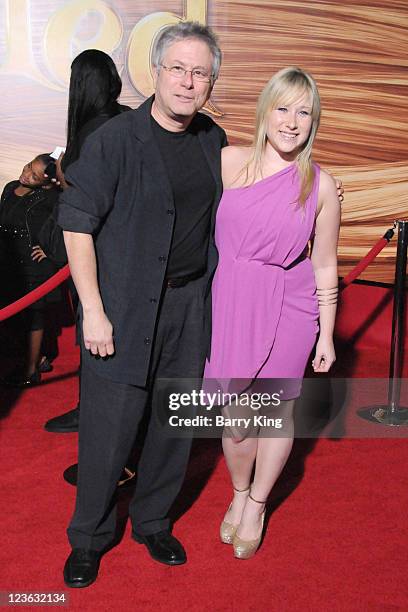 Composer Alan Menken and daughter Anna arrives at the Los Angeles premiere of "Tangled" at the El Capitan Theatre on November 14, 2010 in Hollywood,...