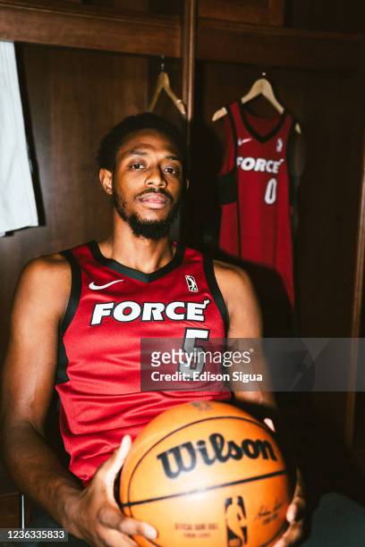 Brandon Knight of the Sioux Falls Skyforce poses for a portrait during the G League on November 1, 2021 in Sioux Falls, South Dakota. NOTE TO USER:...