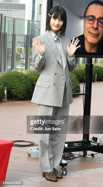 Actress Ai Hashimoto attends the 'Asia Lounge Bahman Ghobadi and Hashimoto Ai' during the Tokyo International Film Festival 2021 at Tokyo Midtown on...