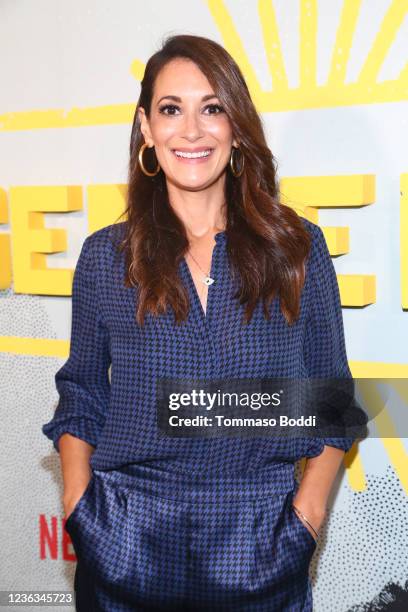 Angelique Cabral attends Gentefied Season 2 Celebrates A Taste Of The BLVD at BLVD MRKT on November 03, 2021 in Montebello, California.