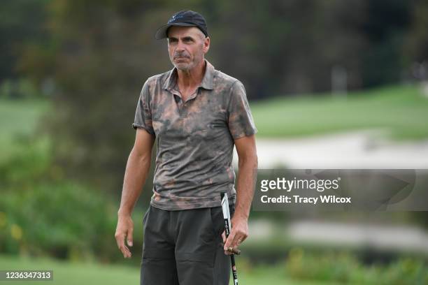 Rocco Mediate during the pro-am playing partners prior to the PGA TOUR Champions Timber Tech Championship at The Old Course at Broken Sound on...