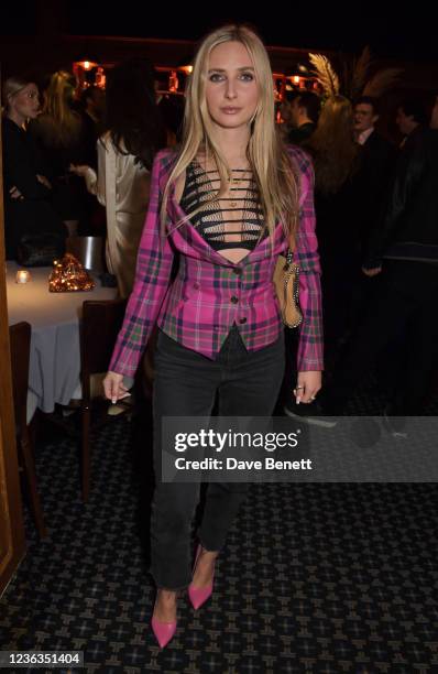 Dylan Weller attends the Tatler Little Black Book party with Michael Kors Collection at Tramp on November 4, 2021 in London, England.