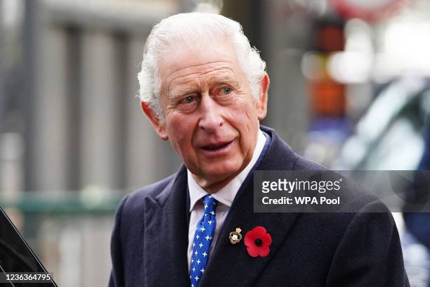 Prince Charles, Prince of Wales visits Glasgow Central Station to view two alternative fuel, green trains as part of Network Rail's "Green Trains @...