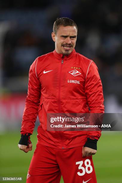 Andrey Yeshchenko of Spartak Moscow during the UEFA Europa League group C match between Leicester City and Spartak Moskva at The Leicester City...