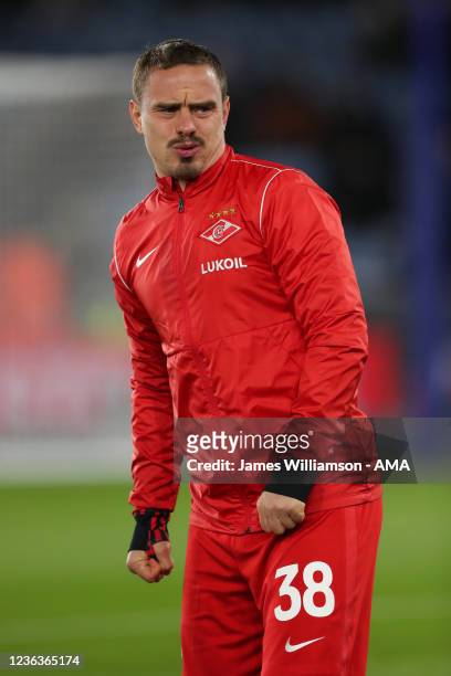 Andrey Yeshchenko of Spartak Moscow during the UEFA Europa League group C match between Leicester City and Spartak Moskva at The Leicester City...