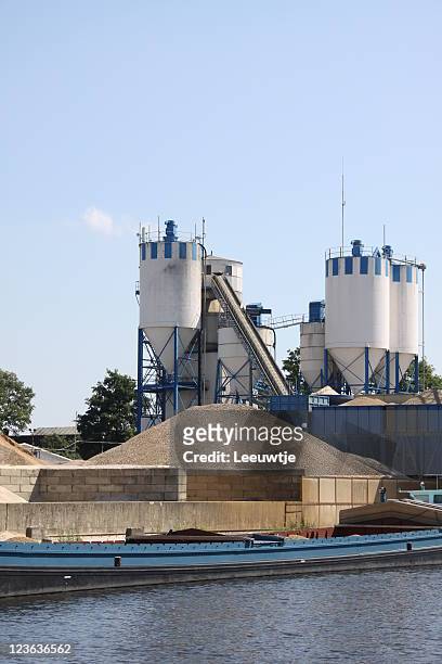 industrial plant concrete factory - cement factory stock pictures, royalty-free photos & images