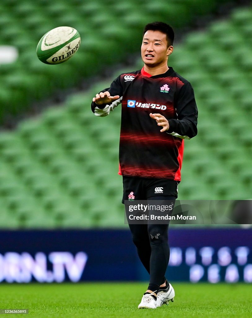 Japanese Captain Rugby Dublin , Ireland - 5 November 2021; Naoto Saito during the Japan ...