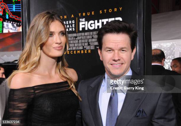 Actor Mark Wahlberg and Rhea Durham arrive at the Los Angeles Premiere "The Fighter" at Grauman's Chinese Theatre on December 6, 2010 in Hollywood,...