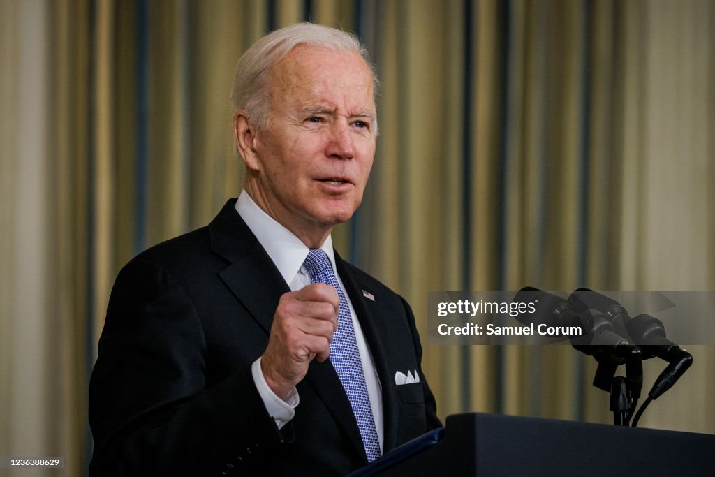 President Biden Delivers Remarks On Passage Of Infrastructure Bill