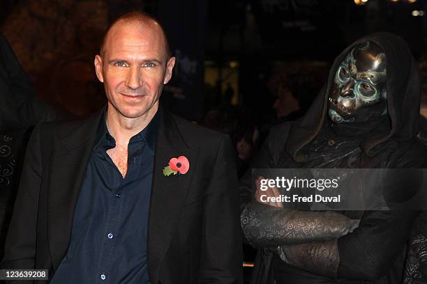 Ralph Fiennes attends the world premiere of Harry Potter and The Deathly Hallows Part 1 at Odeon Leicester Square on November 11, 2010 in London,...