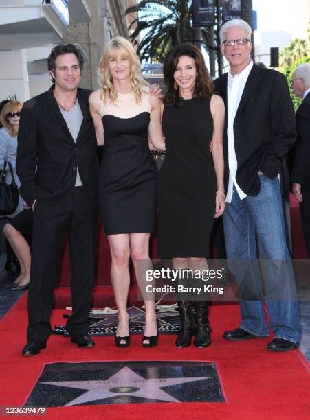 Actor Mark Ruffalo, actress Laura Dern, actress Mary Steenburgen and actor Ted Danson attend ceremony honoring Laura Dern, Bruce Dern and Diane Ladd...