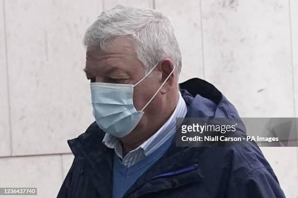 Luke O'Reilly arriving at the Special Criminal Court in Dublin where he denies charges of abducting and assaulting business executive Kevin Lunney,...