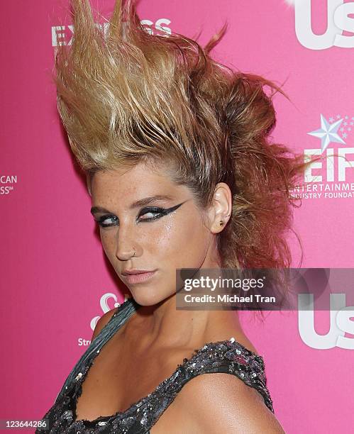 Ke$ha arrives at the Us Weekly's Hot Hollywood party held at The Colony on November 18, 2010 in Los Angeles, California.