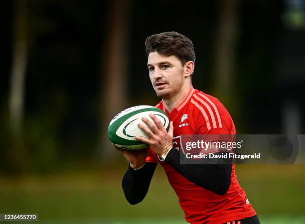 Dublin , Ireland - 9 November 2021; Beauden Barrett during New Zealand All Blacks rugby squad training at UCD Bowl in Dublin.