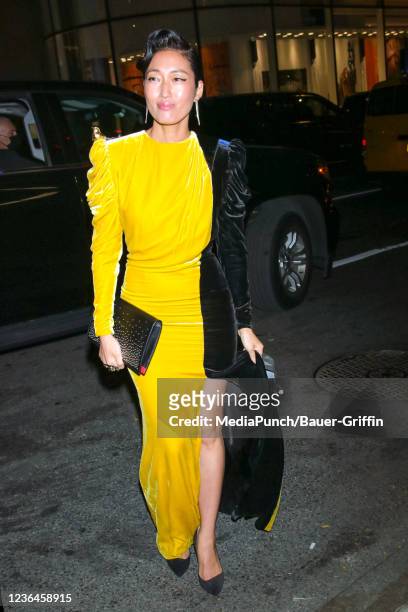 Jihae Kim is seen attending the '2021 Glamour Women of the Year Awards' at the Rainbow Room on November 08, 2021 in New York City.