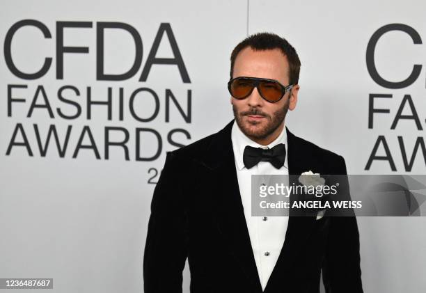 Fashion designer Tom Ford attends the 2021 CFDA Fashion Awards at The Pool + The Grill on November 10, 2021 in New York City.