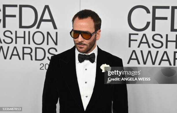 Fashion designer Tom Ford attends the 2021 CFDA Fashion Awards at The Pool + The Grill on November 10, 2021 in New York City.